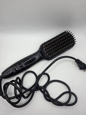 Male God Electric Heated Ionic Hair & Beard Straightener Brush Hot Comb